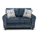 Fusion Furniture Wowza Navy Loveseat WN3011-01