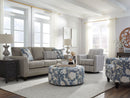 Fusion DT403 Accent Ottoman Oakcreek Denim IMAGE 1