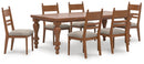D824-25/09 Ashley Greddinton Dining Table and 6 Chairs IMAGE 1