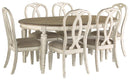 D743-35/01 Ashley Realyn Dining Table and 6 Chairs IMAGE 1