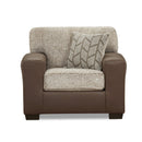 6101-SHEF Affordable Furniture Shearling Mocha Chair IMAGE 1