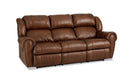 222-30-15 HomeStretch Laredo Manual Sofa in Cognac Leather IMAGE 1
