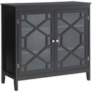 Linon 650210BLK01U Fetti Black Large Cabinet