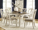 D743-35/01 Ashley Realyn Dining Table and 6 Chairs IMAGE 2