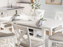 D642-13TB/124 Ashley Robbinsdale Counter Height Table Base with 6 Stools IMAGE 2