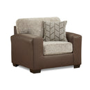 6101-SHEF Affordable Furniture Shearling Mocha Chair IMAGE 2