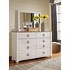 B267-31/36 Ashley Willowton 6-Drawer Dresser with Mirror IMAGE 2
