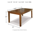 D594-01/35 Ashley Ralene Rectangular Butterfly Table with 6 Upholstered Chairs IMAGE 3