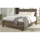 B446-54/57/96 Ashley Furniture Trinell - Brown Queen Panel Bed with Headboard, Footboard, and Rails IMAGE 3