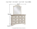 B743-31/36 Ashley Realyn 6 Drawer Dresser and Mirror IMAGE 3