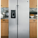  GE 36-inch, 25.3 cu. ft. Side-by-Side Refrigerator with Ice and Water GSS25GSHSS IMAGE 5