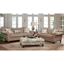  Hughes Furniture Stationary Fabric Sofa 8750S Sofa - Abington Safari IMAGE 2