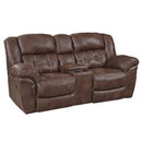  Homestretch Furniture Reclining Fabric Loveseat with Console 129-22-21 IMAGE 1