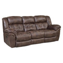  Homestretch Furniture Reclining Fabric and Leather Look Sofa 129-30-21 IMAGE 1