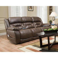  Homestretch Furniture Enterprise Power Reclining Fabric and Leather Look Sofa 158-37-21 IMAGE 1