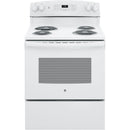  GE 30-inch Freestanding Electric Range JB256DMWW IMAGE 1