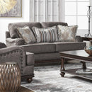  Hughes Furniture Stationary Fabric Loveseat 17200LS03 IMAGE 3