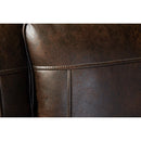  Hughes Furniture Refined Lodge Stationary Fabric and Leather Look Sofa Refined Lodge 17400S Sofa - Ridgeline Brownie IMAGE 2