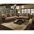  Albany Industries Stationary Fabric and Leather Look Sofa 8649-00-GENS-22918 IMAGE 2