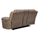  Signature Design by Ashley Stoneland Reclining Leather Look Loveseat with Console 3990594 IMAGE 3