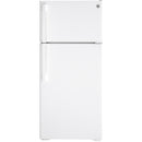  GE 28-inch, 16.6 cu. ft. Top-Freezer Refrigerator GTS17DTNRWW IMAGE 1
