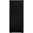  GE 28-inch, 17.5 cu.ft. Freestanding Top Freezer Refrigerator with LED Lighting GTS18GTNRBB IMAGE 1