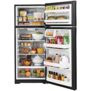  GE 28-inch, 17.5 cu.ft. Freestanding Top Freezer Refrigerator with LED Lighting GTS18GTNRBB IMAGE 4