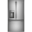 36-inch, 27.8 cu.ft. Freestanding French 3-Door Refrigerator with Ice and Water Dispensing System