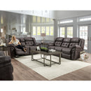  Homestretch Furniture 129-22-14 Reclining Console Loveseat IMAGE 2