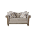  Hughes Furniture Stationary Fabric Loveseat 8725LS IMAGE 1
