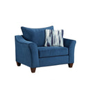  Affordable Furniture Mfg 7701 Chair and a Half - Velour Navy IMAGE 1
