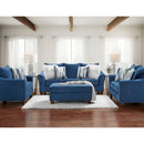  Affordable Furniture Mfg 7702 Loveseat - Velour Navy IMAGE 3