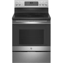  GE 30-inch Freestanding Electric Range with Convection Technology JB735SPSS IMAGE 1