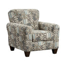  Affordable Furniture Mfg 9001 Accent Chair - Medley Nickel IMAGE 1