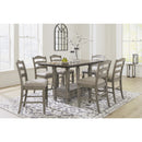  Signature Design by Ashley Lodenbay Counter Height Dining Table with Pedestal Base D751-13 IMAGE 12