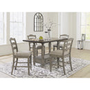  Signature Design by Ashley Lodenbay Counter Height Dining Table with Pedestal Base D751-13 IMAGE 9