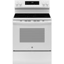  GE 30-inch Freestanding Electric Range with Convection Technology GRF600AVWW IMAGE 1