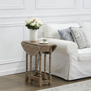  Coast2Coast Quentin 60226 Drop Leaf Accent Side Table with a Rub-through Patina IMAGE 8