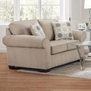  Affordable Furniture Mfg 5342 Loveseat - Tycoon Khaki IMAGE 1