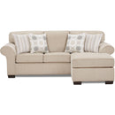 Affordable Furniture Mfg 5343 Sofa with Chaise- Tycoon Khaki IMAGE 1
