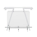  Steve Silver Furniture Zena ZN600WBL Bar Table w/LED IMAGE 1