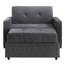  Steve Silver Furniture Noah NOA800GCT Gray Chair w/ Twin Sleeper IMAGE 2