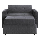  Steve Silver Furniture Noah NOA800GCT Gray Chair w/ Twin Sleeper IMAGE 3