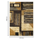 DYN70955X7 Conrad Home Golden 5 ft. 3 in. x 7 ft. 3 in. Area Rug IMAGE 3