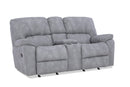 HomeStretch Rhino Grey Manual Loveseat