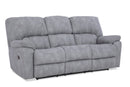 HomeStretch Rhino Grey Manual Reclining Sofa