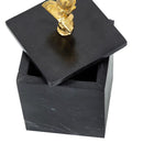 A&B Home 78028-DS Black Marble Box