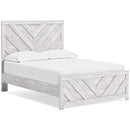 Ashley B3788-55/86 Cayboni Headboard Footboard Rails Full White Washed Panel Bed