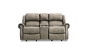 HomeStretch 120-23-16 Loveseat Denali Tan Double Reclining