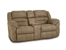 HomeStretch 157-22-21 Loveseat Console Reclining Brownstone TRUF